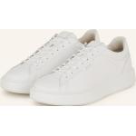 Weiße Nubikk Low Sneaker aus Glattleder leicht für Herren Größe 45 