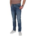 Blaue Nudie Jeans Grim Tim Bio Nachhaltige Stretch-Jeans aus Denim für Herren 