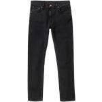 Reduzierte Blaue Nudie Jeans Nachhaltige Slim Fit Jeans mit Reißverschluss aus Denim für Herren Weite 30, Länge 32 