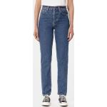 Zimtfarbene Nudie Jeans Vegane Nachhaltige Mom-Jeans aus Baumwolle für Damen Größe XXL Weite 27, Länge 28 