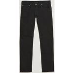 Schwarze Nudie Jeans Bio Nachhaltige Herrenjeans mit Reißverschluss aus Leder 