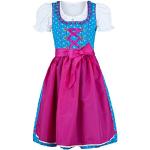 Türkise Nübler Kinderfestkleider mit Reißverschluss für Mädchen Größe 92 3-teilig 