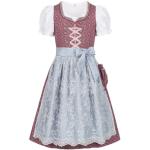 Bestickte Nübler Kinderfestkleider mit Glitzer mit Reißverschluss aus Baumwolle für Mädchen Größe 170 3-teilig 