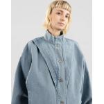 Reduzierte Blaue Streetwear Nümph Damenjacken mit Puffärmeln aus Baumwolle Größe S für den für den Herbst 