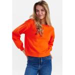 Reduzierte Orange Nümph Rundhals-Ausschnitt Damensweatshirts mit Puffärmeln Größe L 