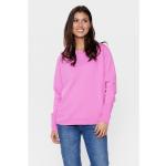 Reduzierte Pinke Nümph Rundhals-Ausschnitt Damensweatshirts aus Baumwolle Größe L 