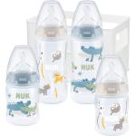 Blaue Nuk First Choice Plus Babyflaschen 300ml aus Silikon 5-teilig 