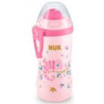 Rosa BPA-freie Nuk Babyflaschen 300ml aus Silikon 