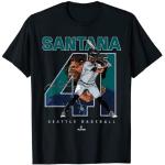 Number and Portrait Carlos Santana Seattle MLBPA T
