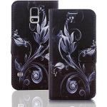 Schwarze Numerva Huawei Ascend Y630 Cases Art: Flip Cases mit Muster 