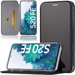 numerva Hülle kompatibel mit Samsung Galaxy S20 FE Handyhülle Flip Tasche Cover Case Standfunktion Schwarz
