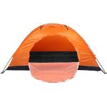 Nunafey EIN-Personen-Zelt, Kuppelzelte für Camping, wasserdichtes Outdoor-Zelt Rucksackzelt Leichte Zelte zum Wandern Angeln Klettern(Orange)