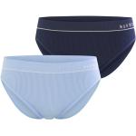 Hellblaue Nur die Nachhaltige Damenslips & Damenpanties aus Polyamid Größe L 2-teilig 