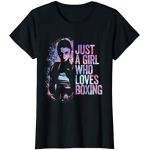 Nur ein Mädchen, das Boxen liebt Kickboxen MMA Martial Arts T-Shirt