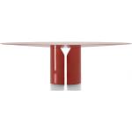 NVL Table Rundtisch / Esstisch MDF Italia Rot glänzend 150