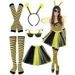 Reduzierte Gelbe Bienenkostüme aus Tüll für Damen 