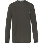 Reduzierte Grüne Langärmelige T-Shirts aus Baumwolle für Herren Größe XL Große Größen 