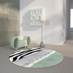 Abstrakte Moderne Runde Design-Teppiche 180 cm mit Tiermotiv 