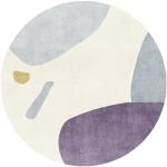 Violette Abstrakte Moderne Runde Design-Teppiche 180 cm 