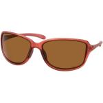 Rote Rechteckige Rechteckige Sonnenbrillen aus Kunststoff für Damen 
