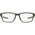 Grüne Oakley Rechteckige Kunststoffbrillengestelle für Herren 