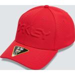 Rote Bestickte Oakley Snapback-Caps aus Polyester für Herren Größe XL 