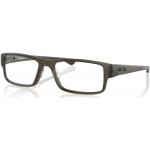 Braune Oakley Airdrop Rechteckige Vollrand Brillen für Herren 