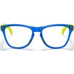 Blaue Oakley Frogskins Rechteckige Kunststoffbrillengestelle für Kinder 