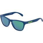Blaue Oakley Ovale Kunststoffsonnenbrillen für Herren 