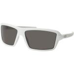 Weiße Oakley Rechteckige Sportbrillen polarisiert aus Kunststoff für Herren 