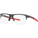 Graue Oakley Rechteckige Herrenbrillengestelle 