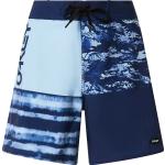 Marineblaue Badeshorts & Boardshorts mit Klettverschluss für den für den Sommer 