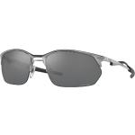 Graue Oakley Rechteckige Rechteckige Sonnenbrillen aus Metall für Herren 