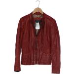 Reduzierte Rote Oakwood Übergangsjacken aus Leder für Damen Größe S für den für den Herbst 