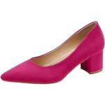 Rosa Elegante Spitze Blockabsatz High Heels & Stiletto-Pumps für Damen Größe 43 