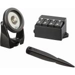 Schwarze Oase Rechteckige LED-Strahler aus Kunststoff 
