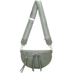 Reduzierte Mintgrüne Elegante Bodybags aus Leder mit Handyfach für Damen maxi / XXL 