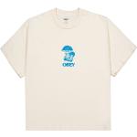 Beige OBEY Nachhaltige T-Shirts für Damen Größe L 