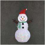 Obi Outdoor Living Aufblasbarer Schneemann mit Beleuchtung für Außen LED weiß