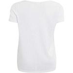 Weiße Object V-Ausschnitt T-Shirts für Damen Größe M 