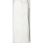 Offwhitefarbene Object Jeansröcke mit Reißverschluss aus Baumwolle für Damen Größe S 