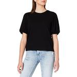 Reduzierte Schwarze Object T-Shirts aus Viskose für Damen Größe S 