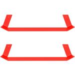 Reduzierte Rote Objekte Unserer Tage Stahlregale aus Metall Breite 0-50cm, Höhe 0-50cm, Tiefe 0-50cm 3-teilig 