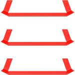 Rote Objekte Unserer Tage Stahlregale aus Stahl Breite 0-50cm, Höhe 0-50cm, Tiefe 0-50cm 3-teilig 