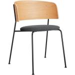 Schwarze Moderne Designer Stühle aus Eiche stapelbar Breite 50-100cm, Höhe 50-100cm, Tiefe 50-100cm 