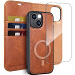 Reduzierte Braune iPhone 14 Plus Hüllen 2022 Art: Flip Cases mit Bildern für kabelloses Laden 