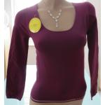 Auberginefarbene Langärmelige La Perla Langarm-Unterhemden für Damen Größe L 