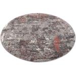 OCI DIE TEPPICHMARKE Teppich »JUWEL LIRAY«, rund, Höhe 20 mm, Wohnzimmer, rosa, rosenholz