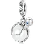 Octopus Shell Bead Anhänger Charm 925 Sterling Silber Charm passt für Pandora Armband Halskette