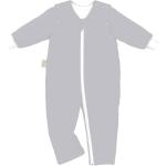 Silberne Odenwälder Kinderschlafoveralls mit Reißverschluss aus Jersey für Babys Größe 92 